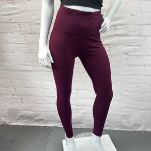 Core 10 Women's Comfort High Waist Rise Maroon(Burgundy) Legging Size M
